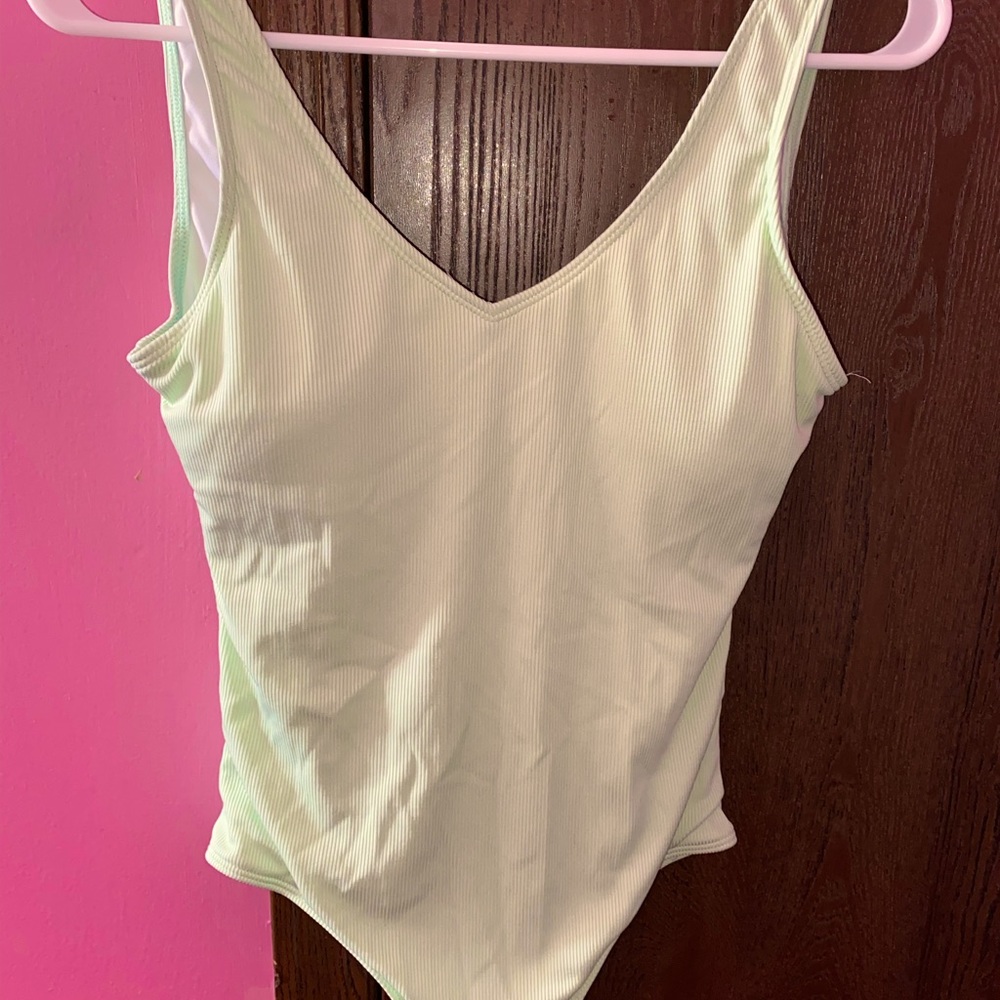 One Piece Lime Green Shein Bathing Suit